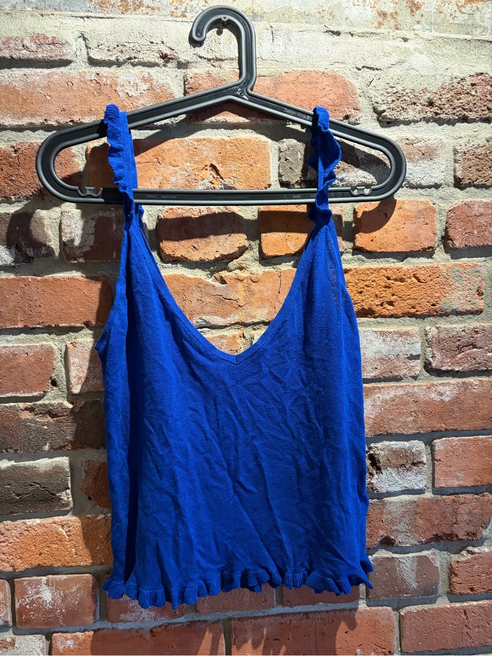 Zara Royal Blue Ruffle-Trim Camisole